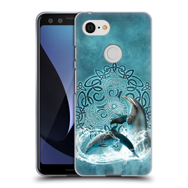 Brigid Ashwood Celtic Wisdom Dolphin Soft Gel Case for Google Pixel 3