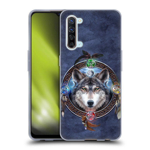 Brigid Ashwood Celtic Wisdom Wolf Guide Soft Gel Case for OPPO Find X2 Lite 5G