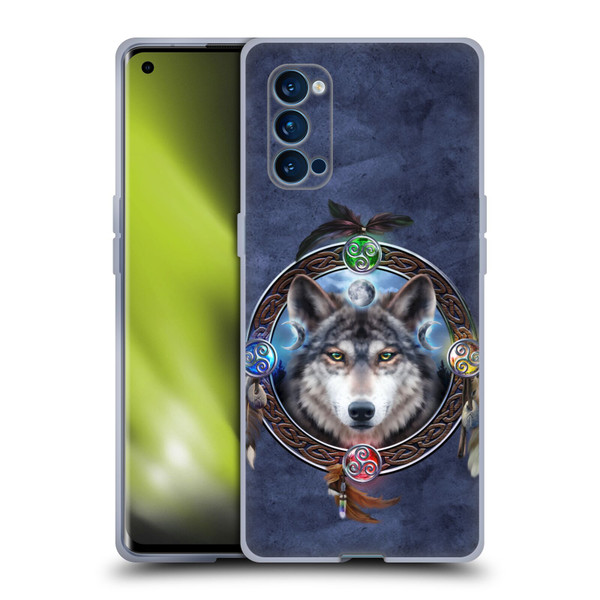 Brigid Ashwood Celtic Wisdom Wolf Guide Soft Gel Case for OPPO Reno 4 Pro 5G