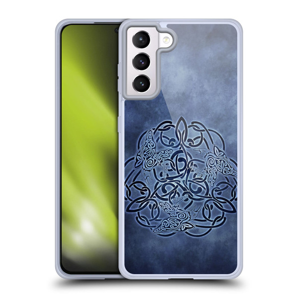 Brigid Ashwood Celtic Wisdom Knot Raven Soft Gel Case for Samsung Galaxy S21+ 5G