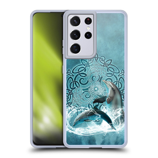 Brigid Ashwood Celtic Wisdom Dolphin Soft Gel Case for Samsung Galaxy S21 Ultra 5G