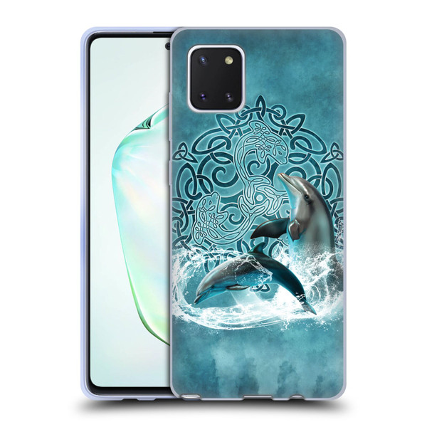 Brigid Ashwood Celtic Wisdom Dolphin Soft Gel Case for Samsung Galaxy Note10 Lite
