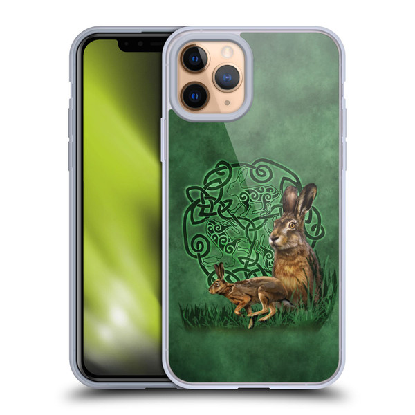 Brigid Ashwood Celtic Wisdom 2 Hare Soft Gel Case for Apple iPhone 11 Pro