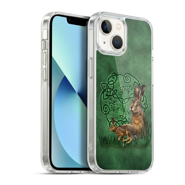 Brigid Ashwood Celtic Wisdom 2 Hare Soft Gel Case for Apple iPhone 13