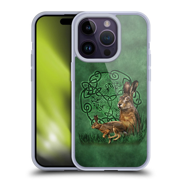 Brigid Ashwood Celtic Wisdom 2 Hare Soft Gel Case for Apple iPhone 14 Pro