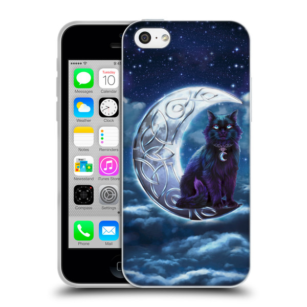 Brigid Ashwood Celtic Wisdom 2 Black Cat Soft Gel Case for Apple iPhone 5c