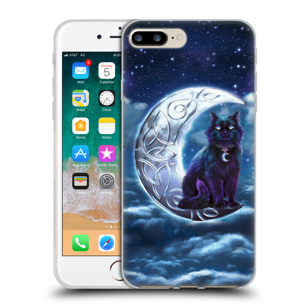 Brigid Ashwood Celtic Wisdom 2 Black Cat Soft Gel Case for Apple iPhone 7 Plus / iPhone 8 Plus
