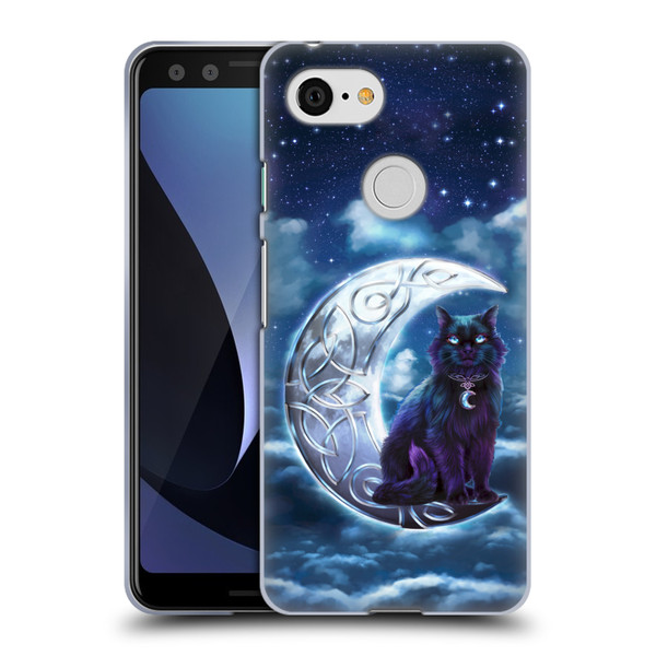 Brigid Ashwood Celtic Wisdom 2 Black Cat Soft Gel Case for Google Pixel 3