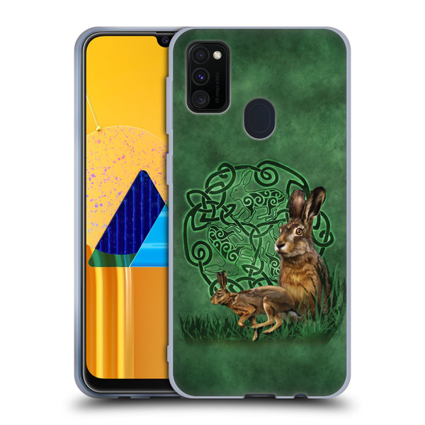 Brigid Ashwood Celtic Wisdom 2 Hare Soft Gel Case for Samsung Galaxy M30s (2019)/M21 (2020)