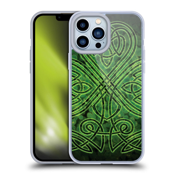 Brigid Ashwood Celtic Wisdom 3 Irish Shamrock Soft Gel Case for Apple iPhone 13 Pro Max