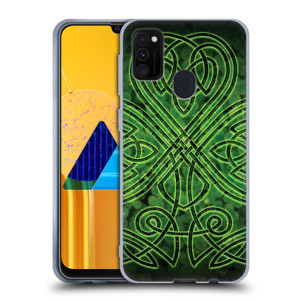 Brigid Ashwood Celtic Wisdom 3 Irish Shamrock Soft Gel Case for Samsung Galaxy M30s (2019)/M21 (2020)