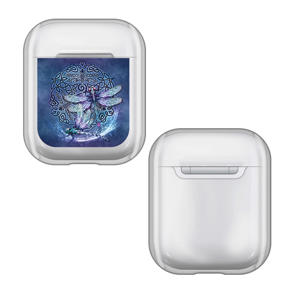 Brigid Ashwood Art Mix Dragonfly Clear Hard Crystal Cover Case for Apple AirPods 1 1st Gen / 2 2nd Gen Charging Case