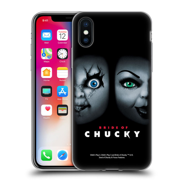 Bride of Chucky Key Art Poster Soft Gel Case for Apple iPhone X / iPhone XS