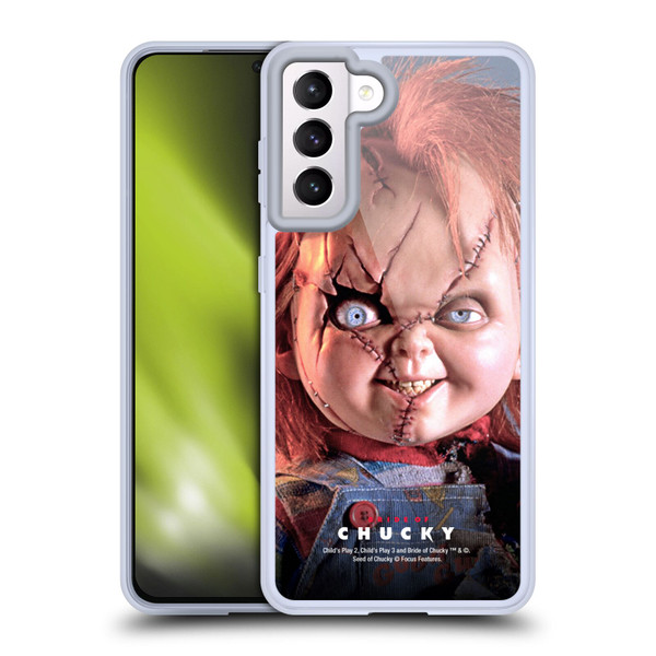 Bride of Chucky Key Art Doll Soft Gel Case for Samsung Galaxy S21 5G