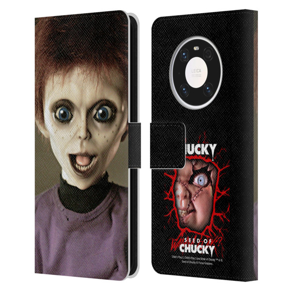 Seed of Chucky Key Art Glen Doll Leather Book Wallet Case Cover For Huawei Mate 40 Pro 5G
