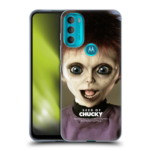 Seed of Chucky Key Art Glen Doll Soft Gel Case for Motorola Moto G71 5G