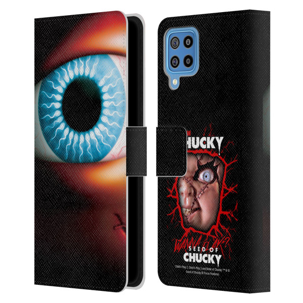 Seed of Chucky Key Art Poster Leather Book Wallet Case Cover For Samsung Galaxy F22 (2021)
