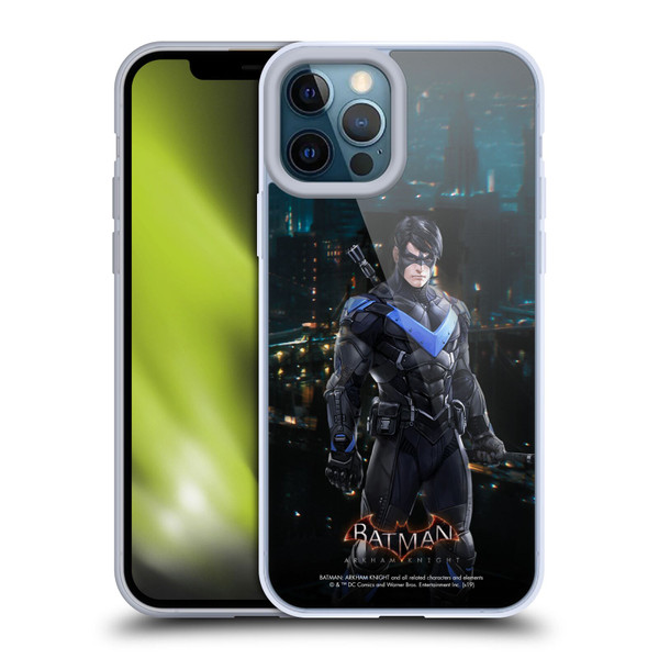 Batman Arkham Knight Characters Nightwing Soft Gel Case for Apple iPhone 12 Pro Max