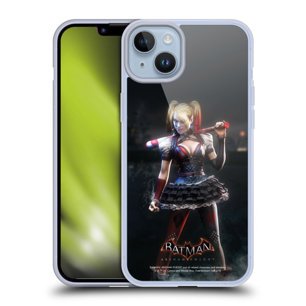 Batman Arkham Knight Characters Harley Quinn Soft Gel Case for Apple iPhone 14 Plus
