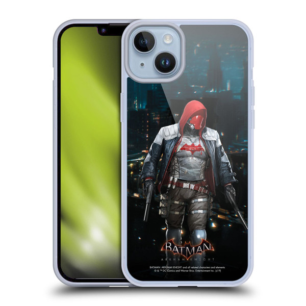 Batman Arkham Knight Characters Red Hood Soft Gel Case for Apple iPhone 14 Plus
