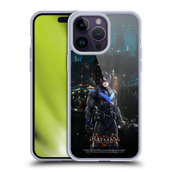 Batman Arkham Knight Characters Nightwing Soft Gel Case for Apple iPhone 14 Pro Max