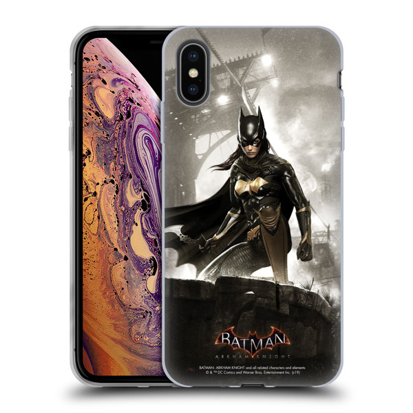 Batman Arkham Knight Characters Batgirl Soft Gel Case for Apple iPhone XS Max