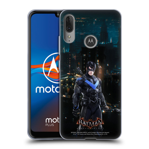 Batman Arkham Knight Characters Nightwing Soft Gel Case for Motorola Moto E6 Plus
