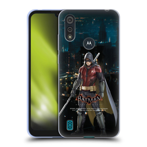 Batman Arkham Knight Characters Red Robin Soft Gel Case for Motorola Moto E6s (2020)