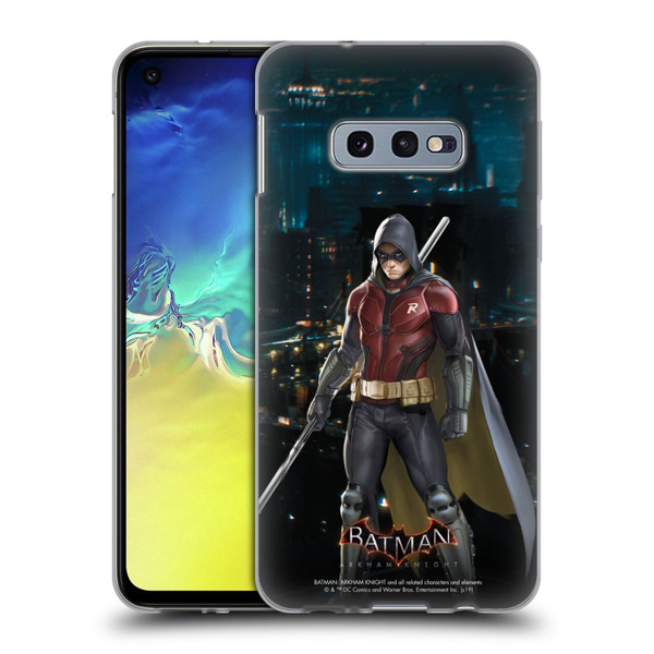 Batman Arkham Knight Characters Red Robin Soft Gel Case for Samsung Galaxy S10e