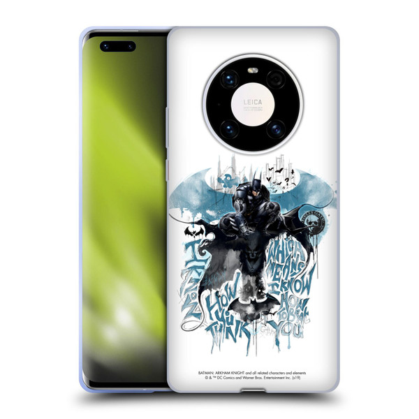 Batman Arkham Knight Graphics How You Think Soft Gel Case for Huawei Mate 40 Pro 5G