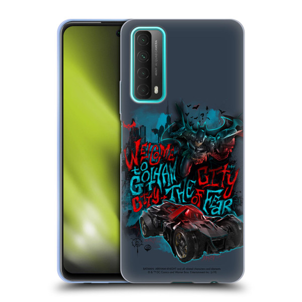 Batman Arkham Knight Graphics Welcome To Gotham Soft Gel Case for Huawei P Smart (2021)