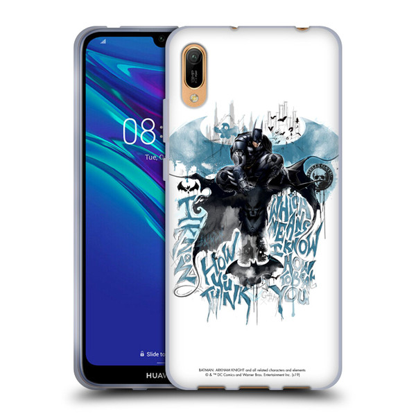 Batman Arkham Knight Graphics How You Think Soft Gel Case for Huawei Y6 Pro (2019)