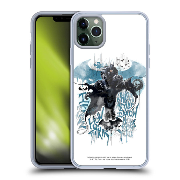 Batman Arkham Knight Graphics How You Think Soft Gel Case for Apple iPhone 11 Pro Max & MagSafe