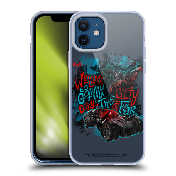 Batman Arkham Knight Graphics Welcome To Gotham Soft Gel Case for Apple iPhone 12 / iPhone 12 Pro