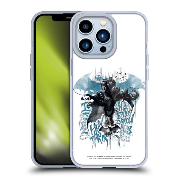 Batman Arkham Knight Graphics How You Think Soft Gel Case for Apple iPhone 13 Pro & MagSafe