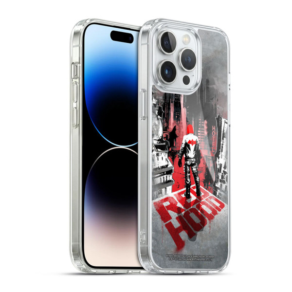 Batman Arkham Knight Graphics Red Hood Soft Gel Case for Apple iPhone 14 Pro Max & MagSafe