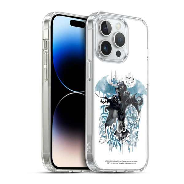 Batman Arkham Knight Graphics How You Think Soft Gel Case for Apple iPhone 14 Pro & MagSafe