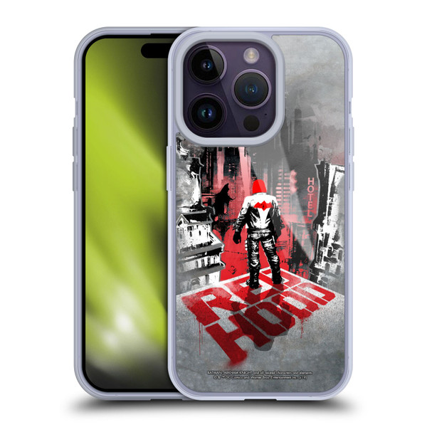 Batman Arkham Knight Graphics Red Hood Soft Gel Case for Apple iPhone 14 Pro