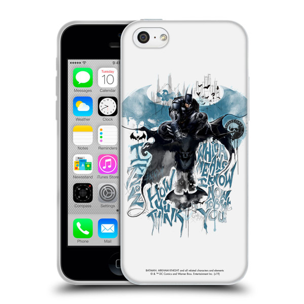 Batman Arkham Knight Graphics How You Think Soft Gel Case for Apple iPhone 5c