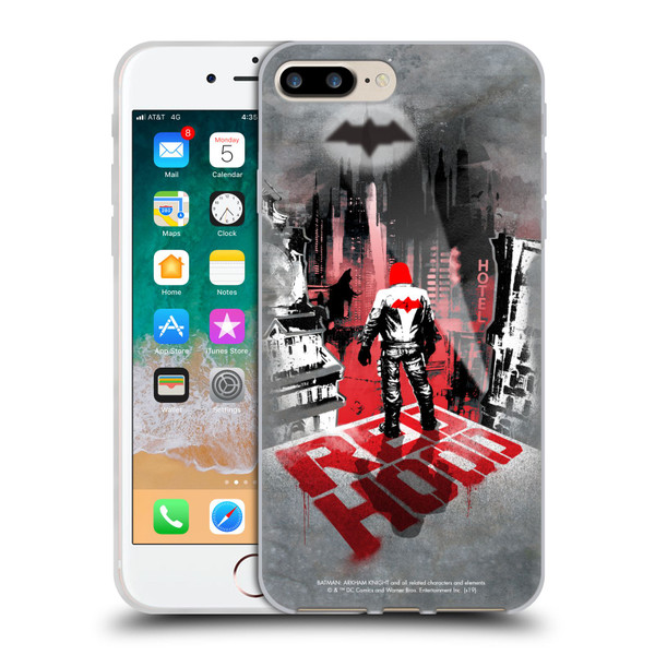 Batman Arkham Knight Graphics Red Hood Soft Gel Case for Apple iPhone 7 Plus / iPhone 8 Plus & MagSafe