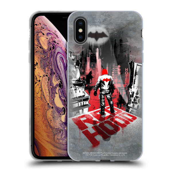 Batman Arkham Knight Graphics Red Hood Soft Gel Case for Apple iPhone XS Max