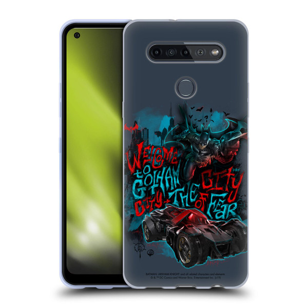 Batman Arkham Knight Graphics Welcome To Gotham Soft Gel Case for LG K51S