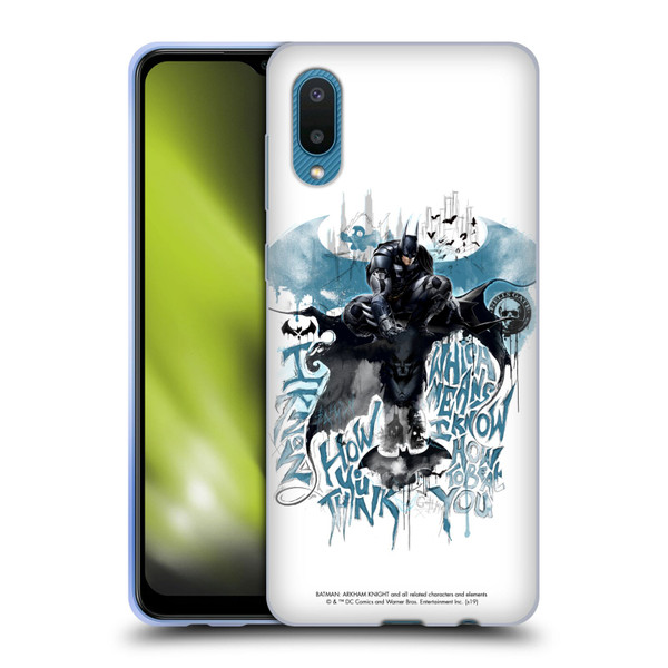 Batman Arkham Knight Graphics How You Think Soft Gel Case for Samsung Galaxy A02/M02 (2021)