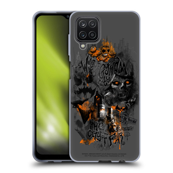 Batman Arkham Knight Graphics City Of Fear Scarecrow Soft Gel Case for Samsung Galaxy A12 (2020)