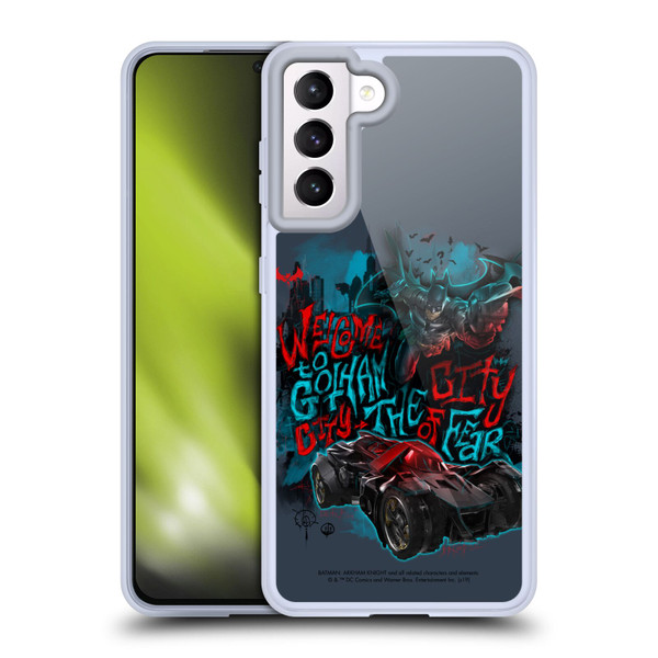 Batman Arkham Knight Graphics Welcome To Gotham Soft Gel Case for Samsung Galaxy S21 5G