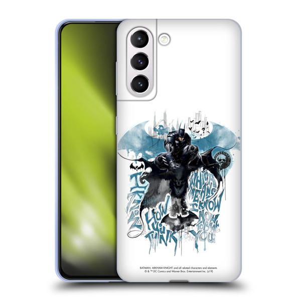 Batman Arkham Knight Graphics How You Think Soft Gel Case for Samsung Galaxy S21+ 5G
