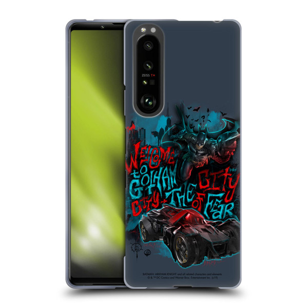 Batman Arkham Knight Graphics Welcome To Gotham Soft Gel Case for Sony Xperia 1 III