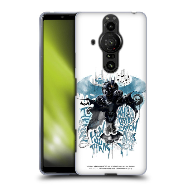 Batman Arkham Knight Graphics How You Think Soft Gel Case for Sony Xperia Pro-I