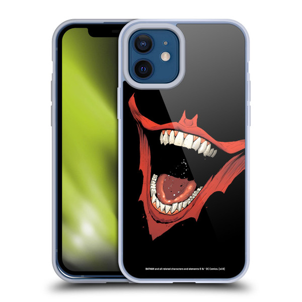 The Joker DC Comics Character Art Laugh Bat Logo Soft Gel Case for Apple iPhone 12 / iPhone 12 Pro