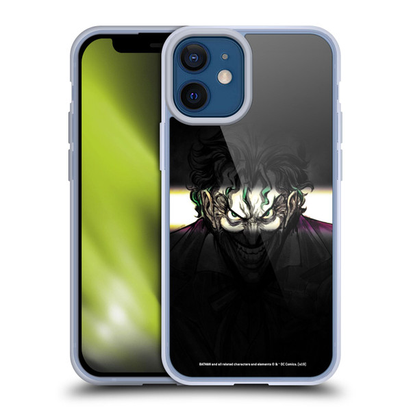 The Joker DC Comics Character Art Arkham Asylum Soft Gel Case for Apple iPhone 12 Mini